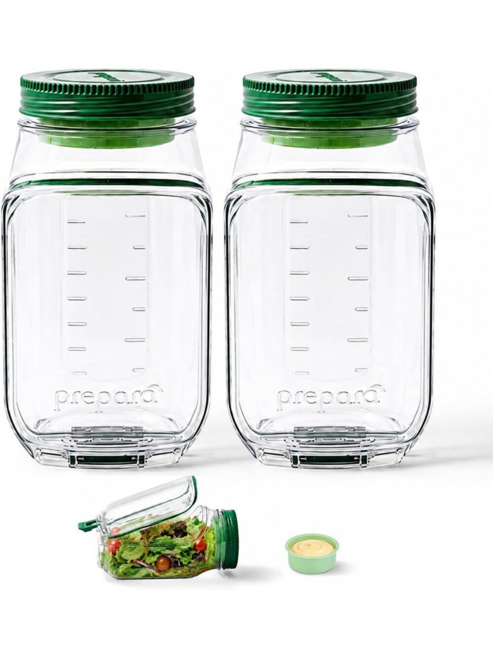 Leakproof Meal Prep Salad Container - 4.5 Cups, BPA-Free, Microwave & Dishwasher